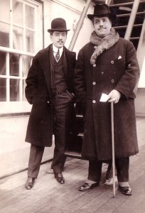 Diaghilev and John Brown, New York, 1916